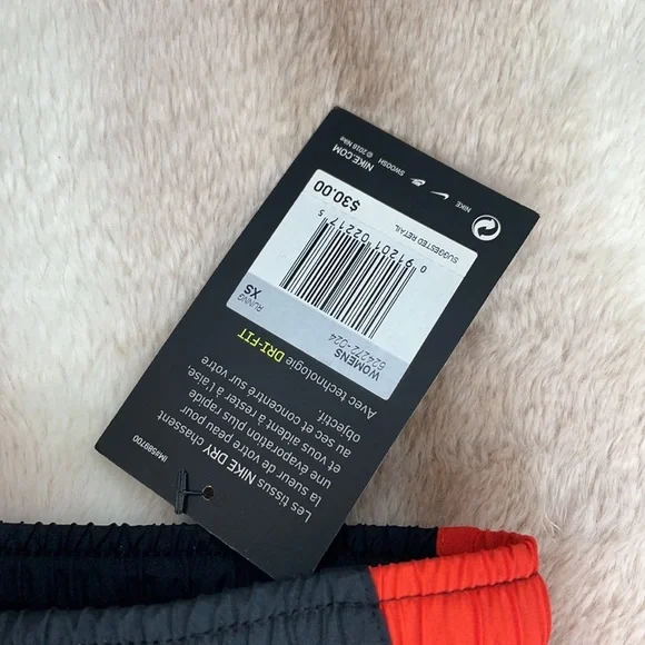 Nike Drifit Black & Red Shorts - Women's Size XS - Picture 3 of 4